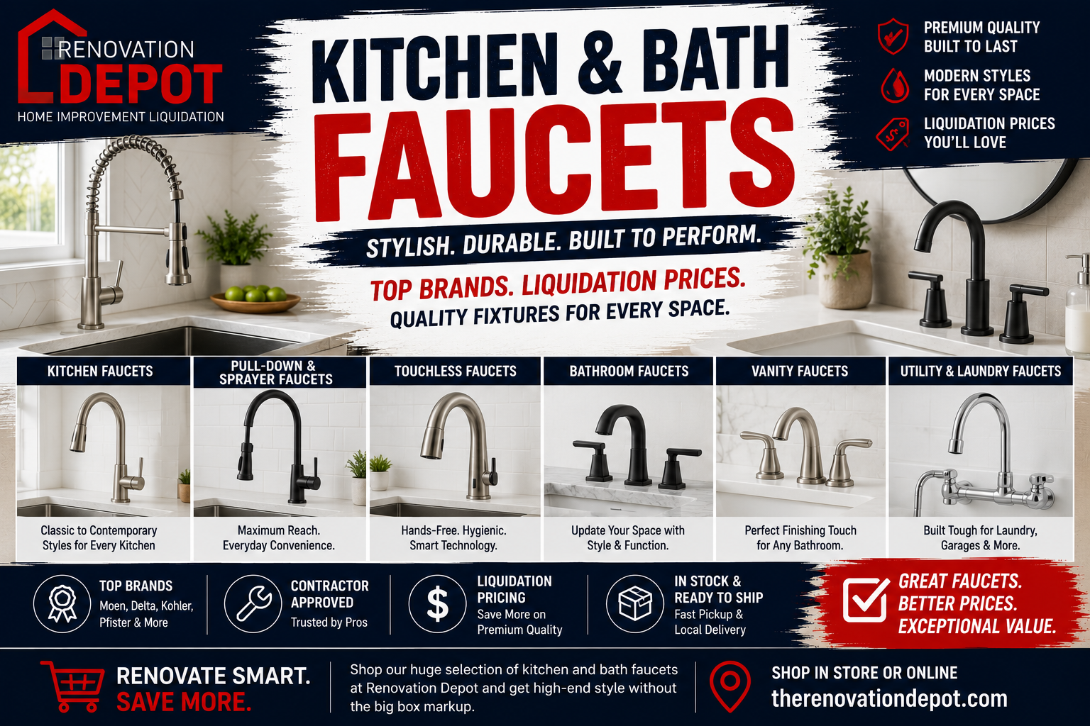 Kitchen & Bath Faucets