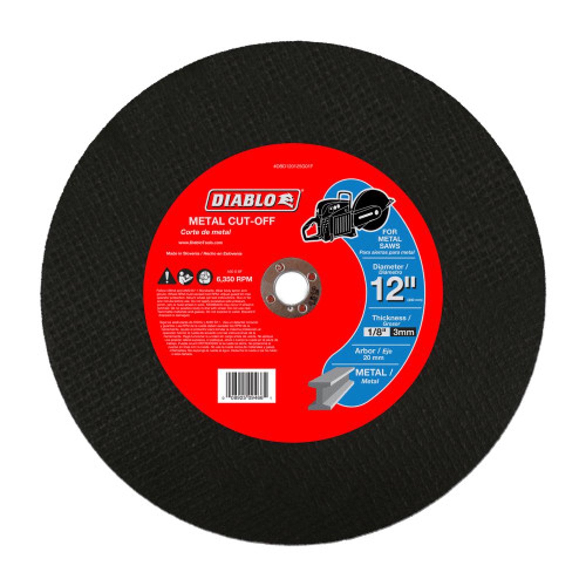 Diablo 12 in. High Speed Metal Cut-Off Disc