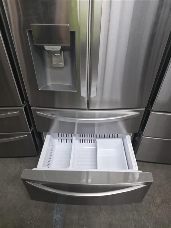 LG 28 cu. ft. 4-Door French Door, Standard Depth, Ice & Water, Double Freezer, Stainless Steel