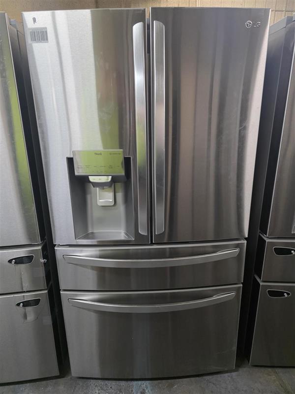 LG 30 cu. ft. Smart French Door Refrigerator with Craft Ice & Full-Convert™ Drawer - Stainless