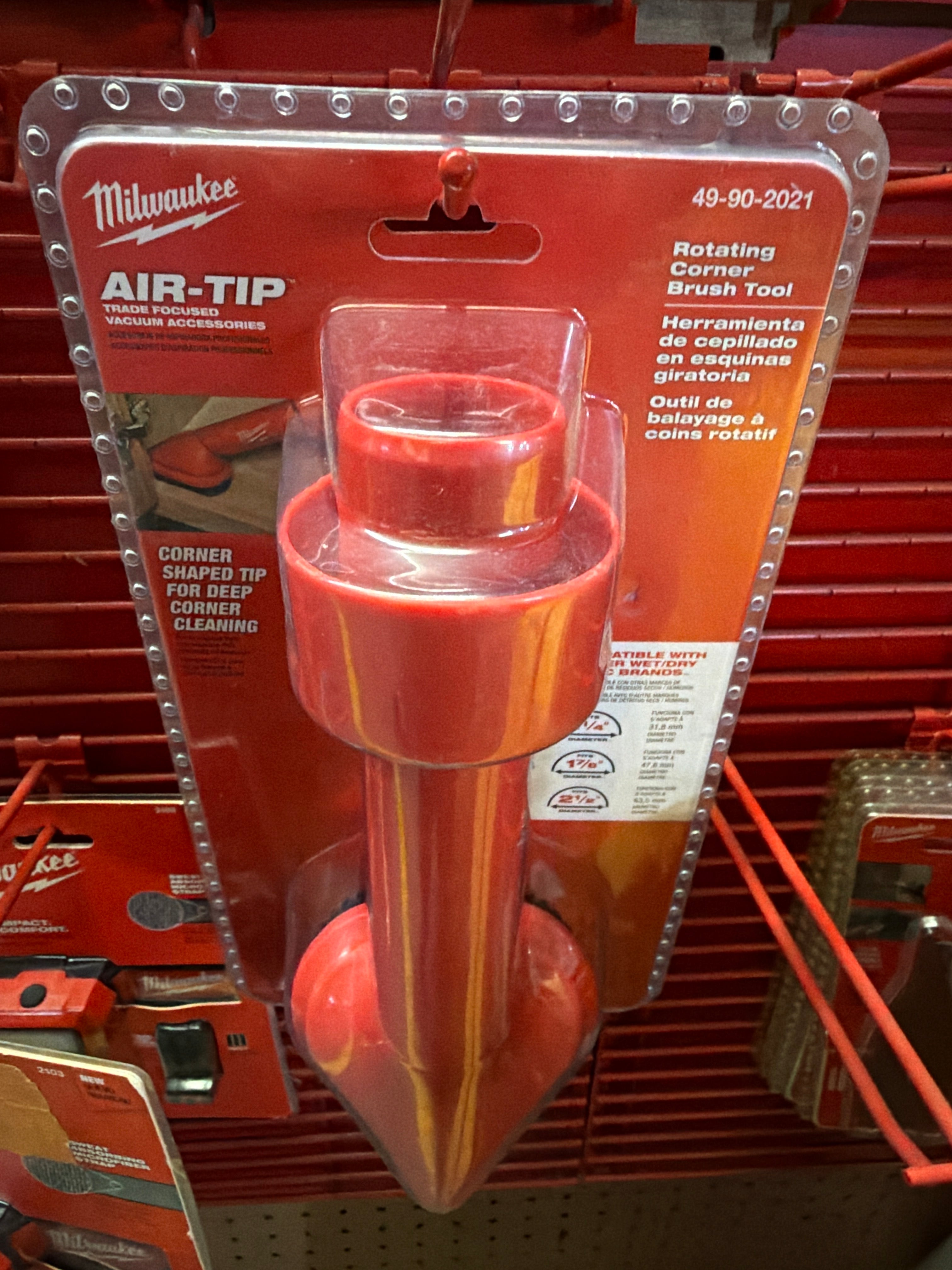 Milwaukee AIR-TIP Rotating Corner Brush Tool 49-90-2021
