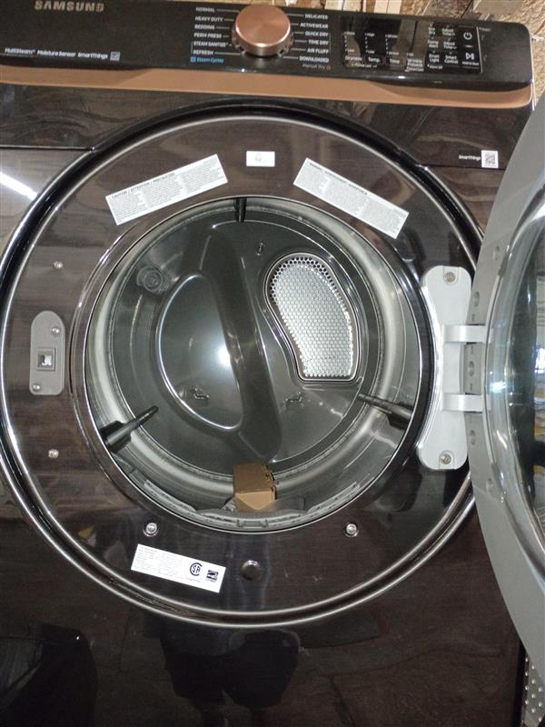 7.5 cu. ft. Vented Smart Stackable Electric Dryer in Platinum with Steam Sanitize