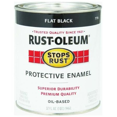 Rust-Oleum Flat White Protective Paint 0.5 Pt Indoor/Outdoor