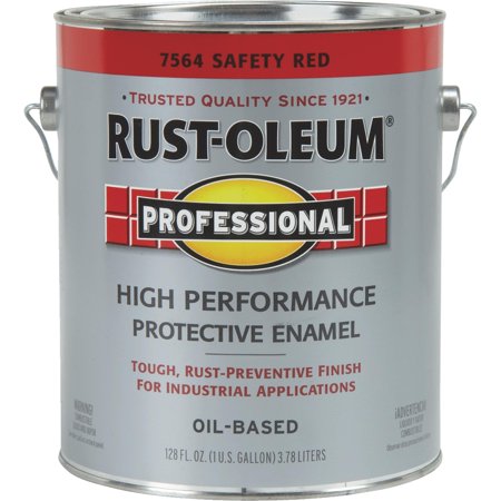 Rust-Oleum Safety Red Protective Paint, Indoor/Outdoor, 1 Gal