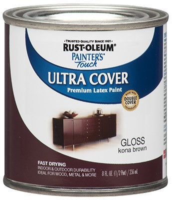 RUST-OLEUM Kona Brown Gloss Latex Paint, 236 ml