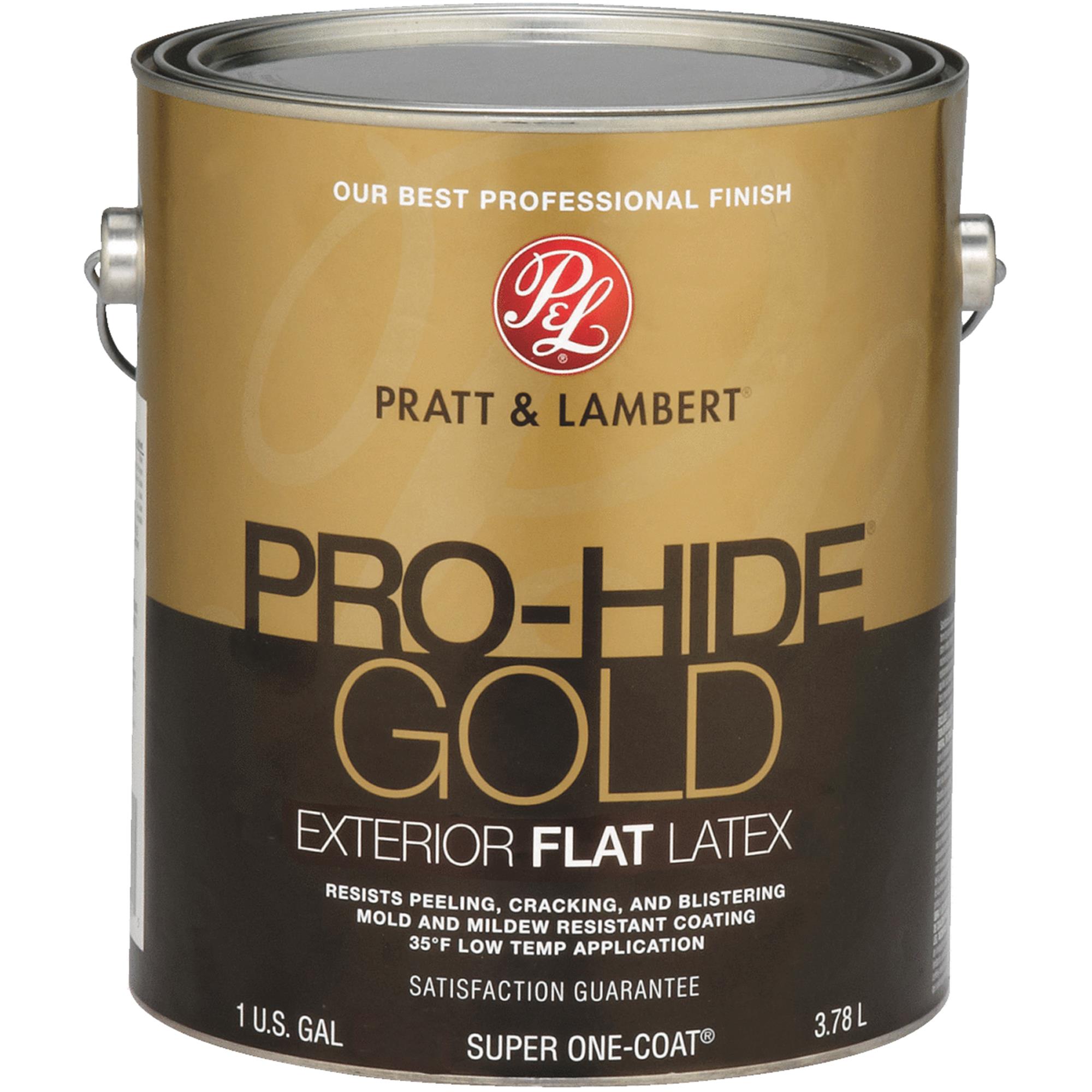 PRATT & LAMBERT Pro-Hide Gold Flat Exterior Paint 1 Gal