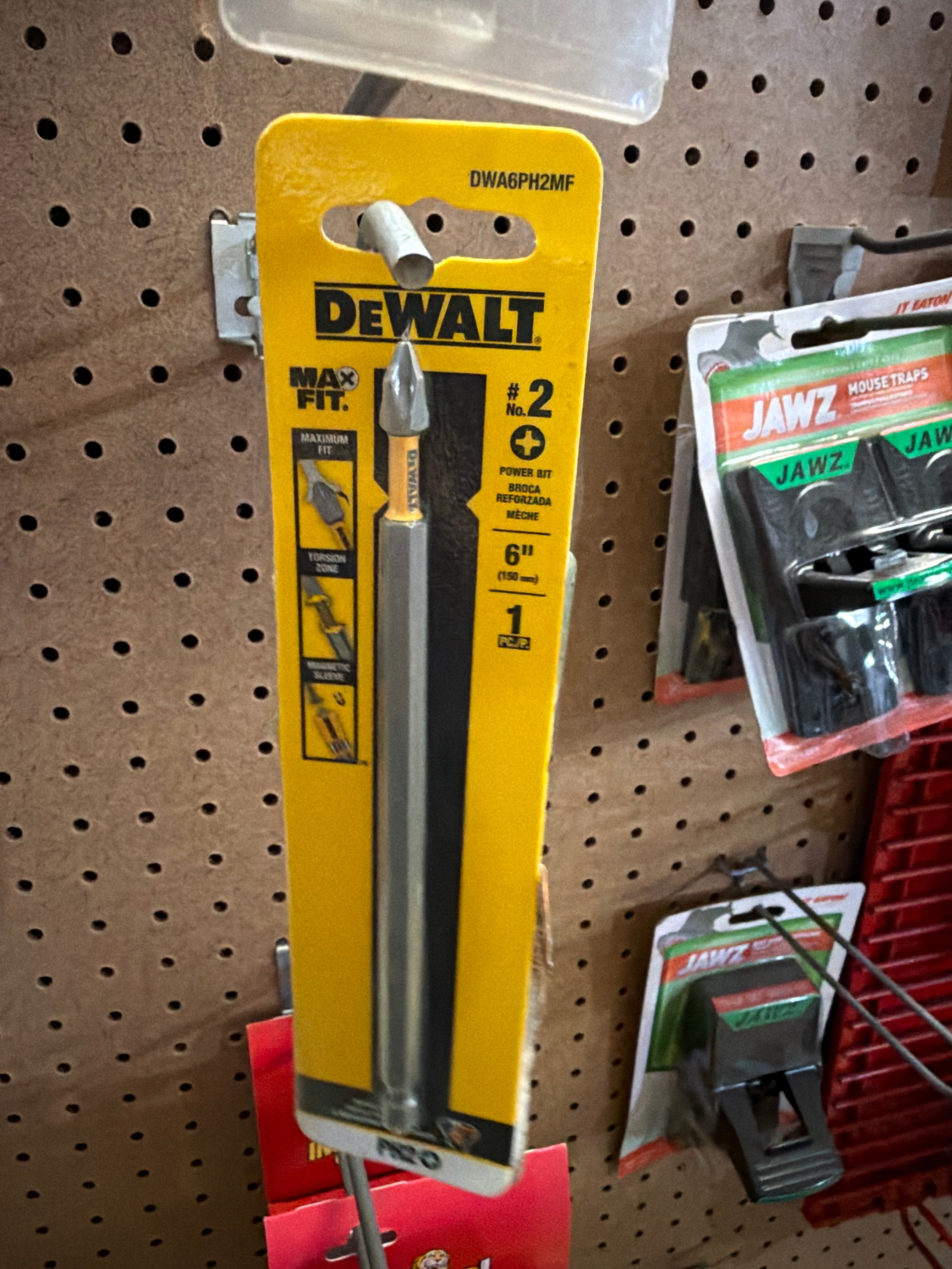 DeWalt Max Fit #2 Phillips Power Bit 6 Inch DWA6PH2MF