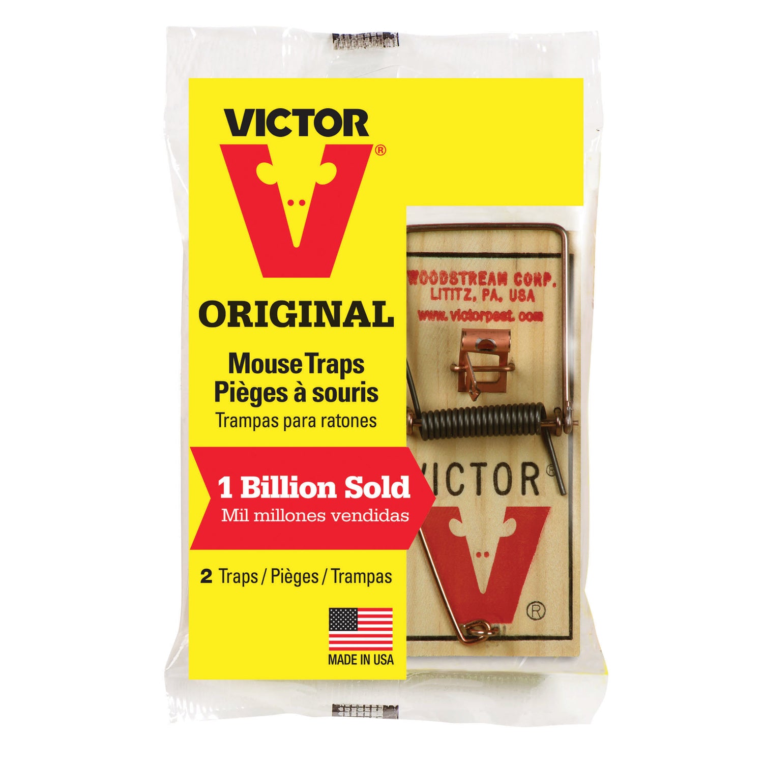 Victor Snap Trap for Mice, 2 Pack - Pack of 36