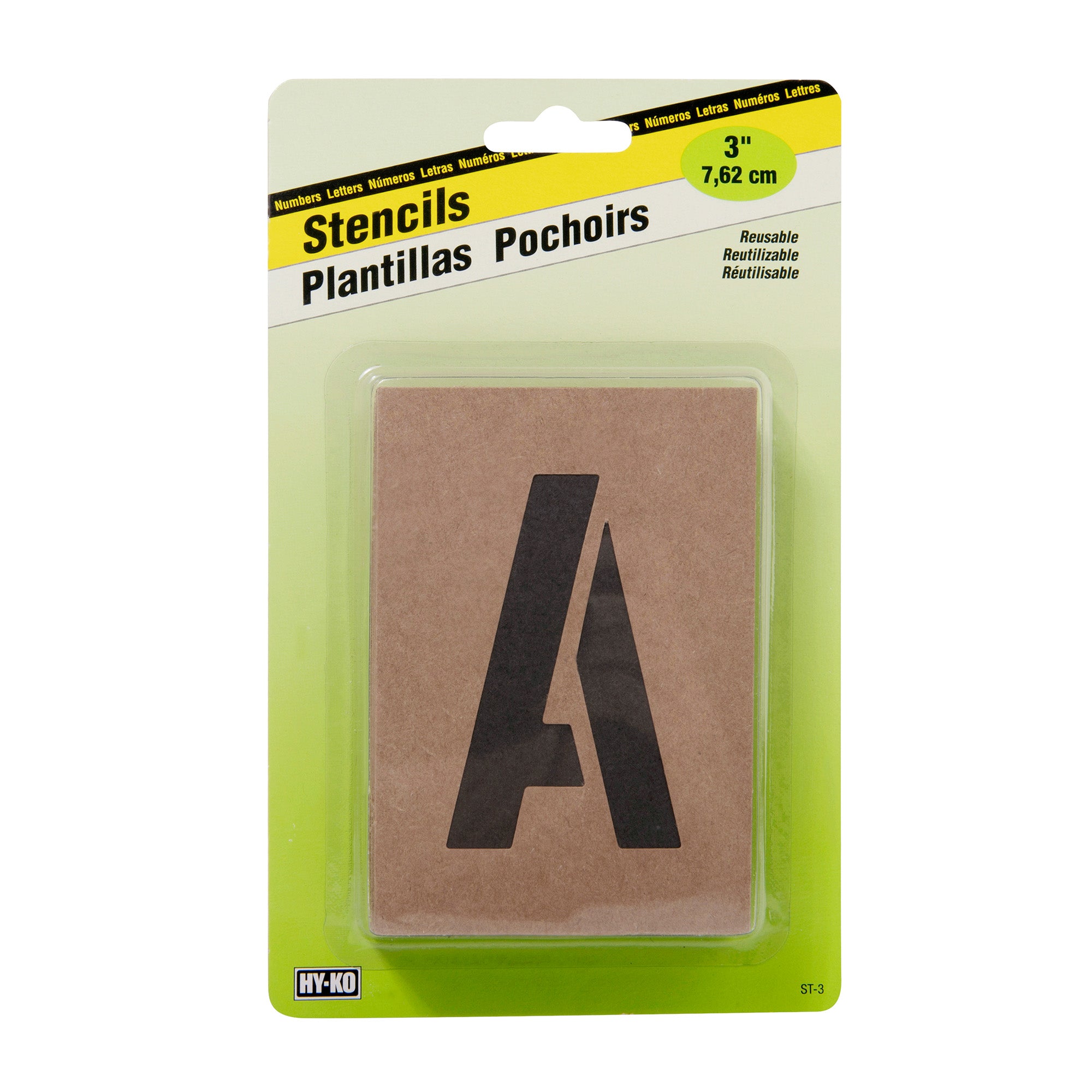 HY-KO 36 Piece 3" Paperboard Stencils Reusable