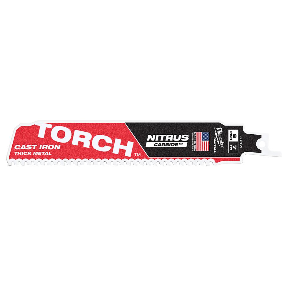 Milwaukee 6" 7TPI TORCH NITRUS CARBIDE Saw for Cast Iron