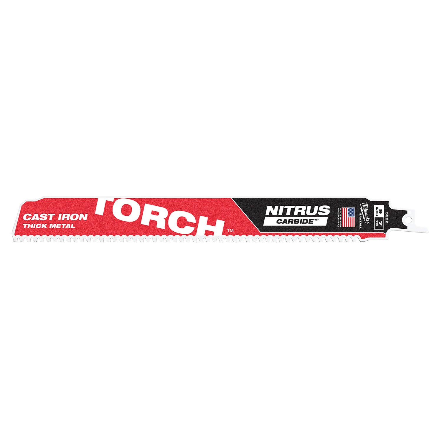Milwaukee 9" 7TPI TORCH CAST IRON Saw Blade, 1ct