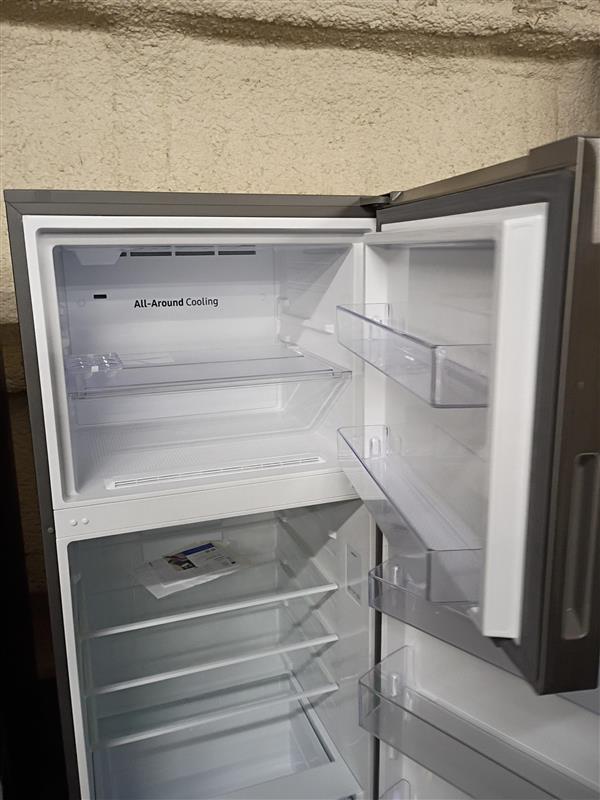 SAMSUNG 18 cu. ft. Standard Depth Top Freezer Refrigerator in Stainless Steel with Garage Ready Cooling