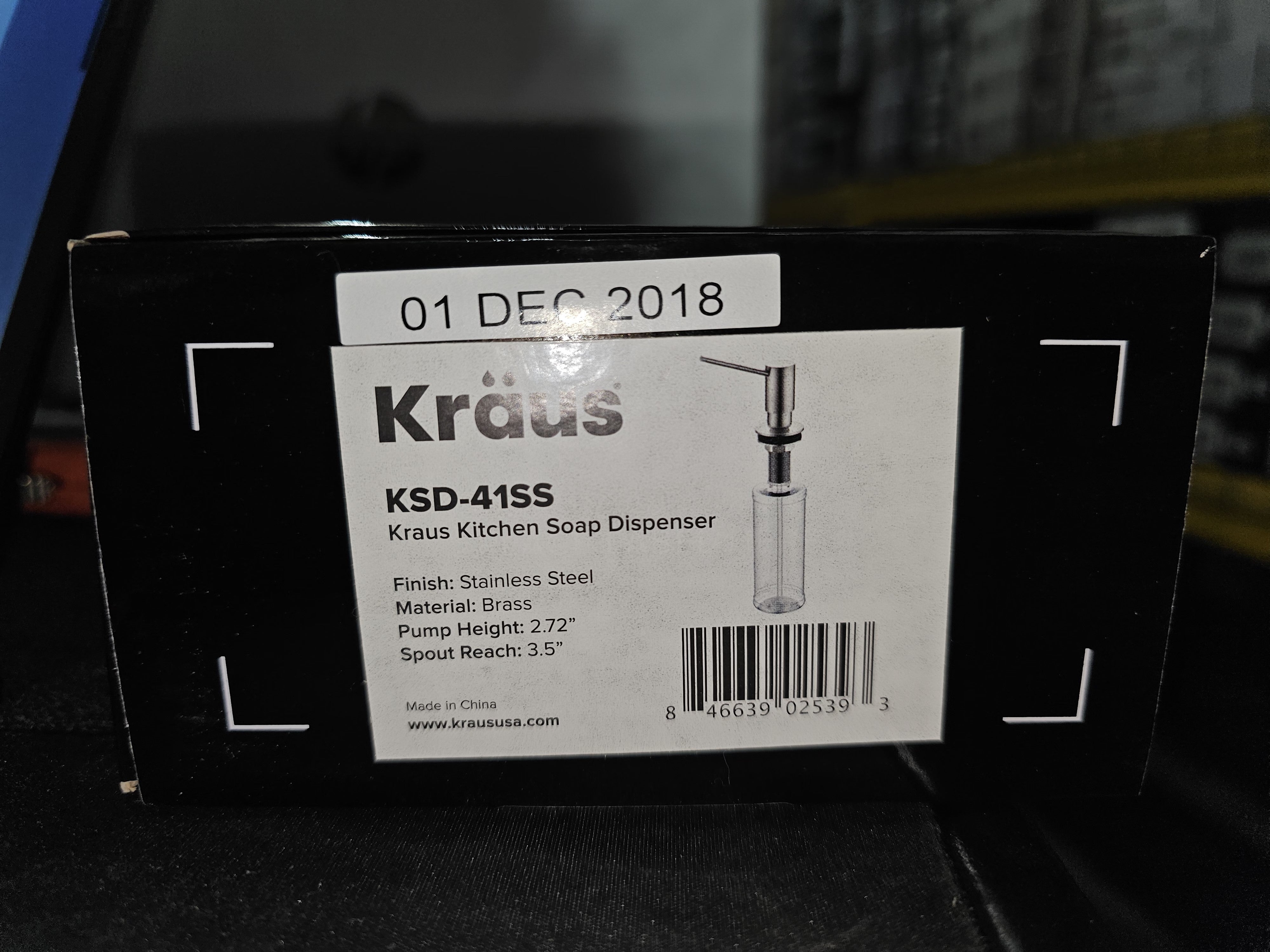 Kraus Kitchen Soap and Lotion Dispenser in Stainless Steel