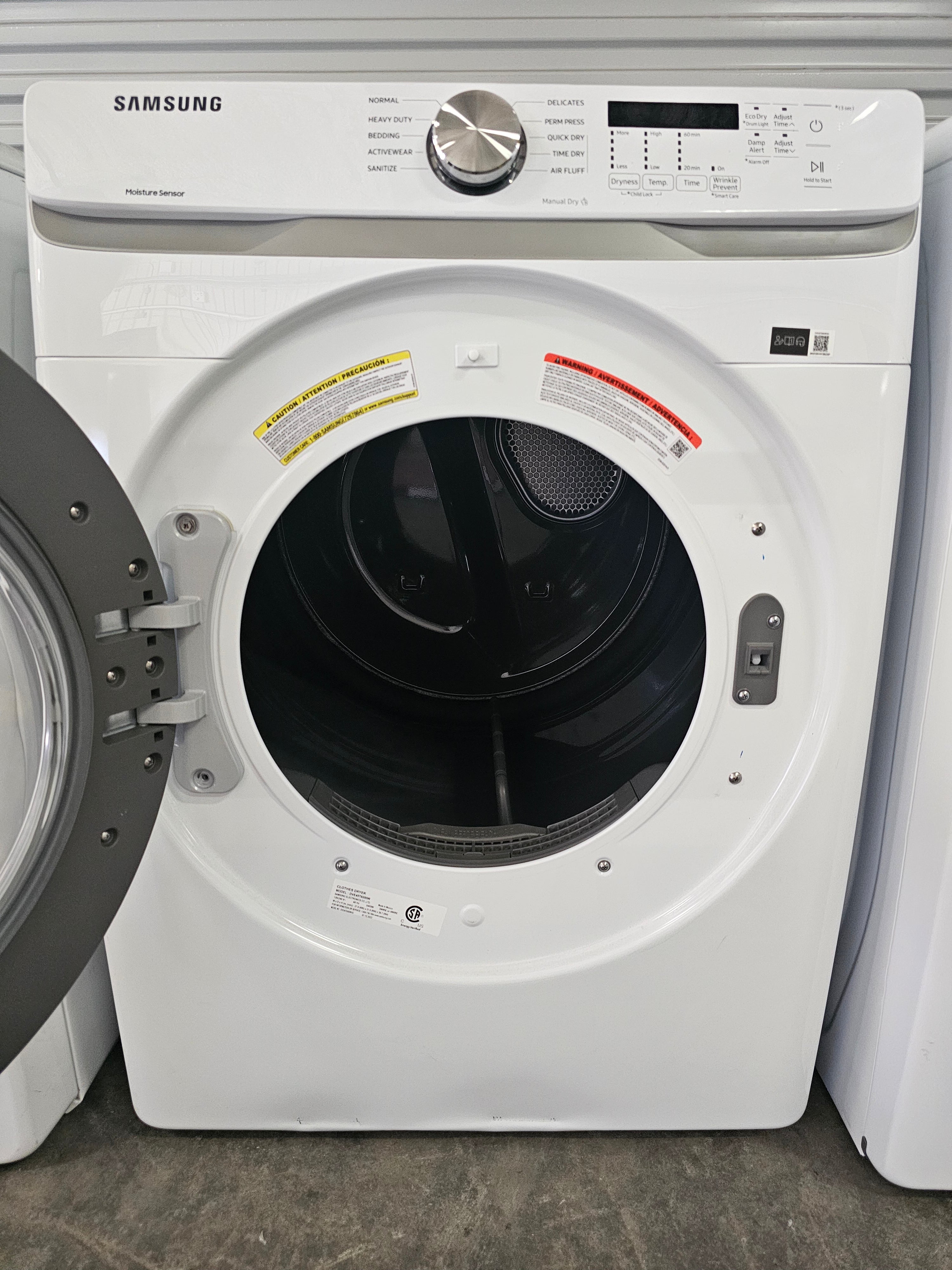Samsung 7.5 cu. ft. Stackable Vented Electric Dryer with Sensor Dry in White