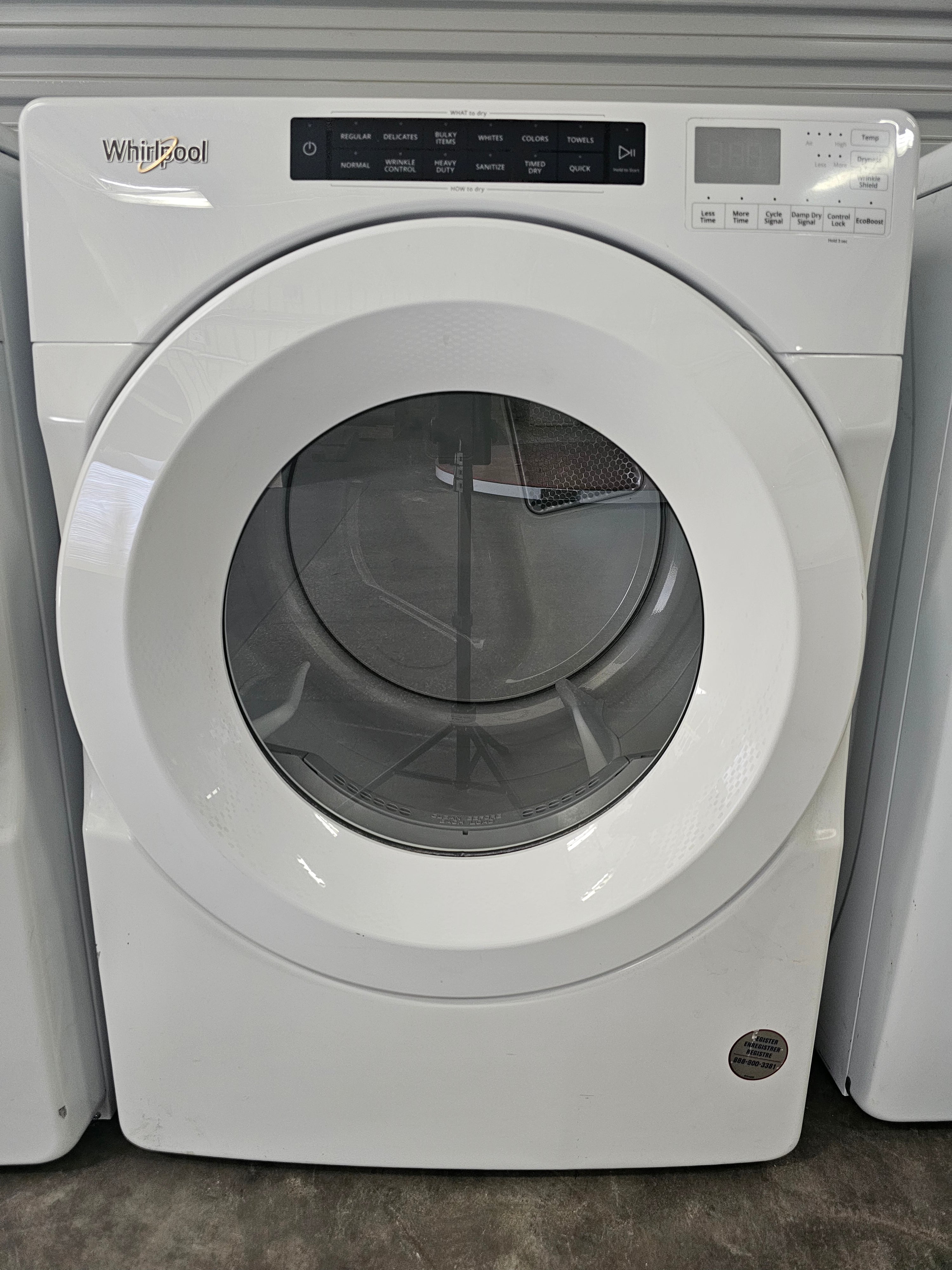 Whirlpool 7.4 cu. ft. Dryer in White with Intuitive Touch Controls, ENERGY STAR