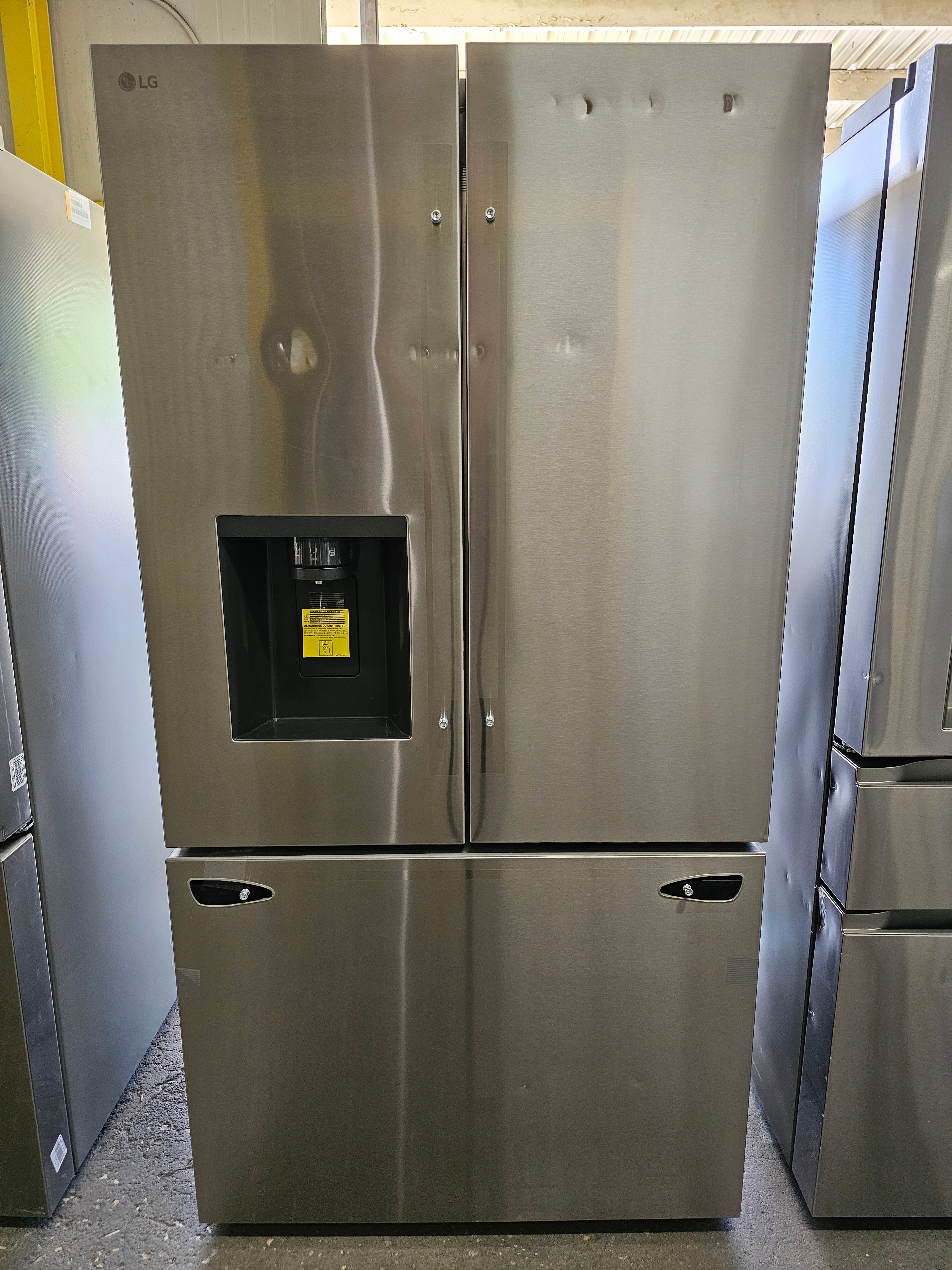 *CLEARANCE* LG 26 cu. ft. Smart Counter-Depth MAX French Door Refrigerator with Dual Ice Makers in PrintProof Stainless Steel