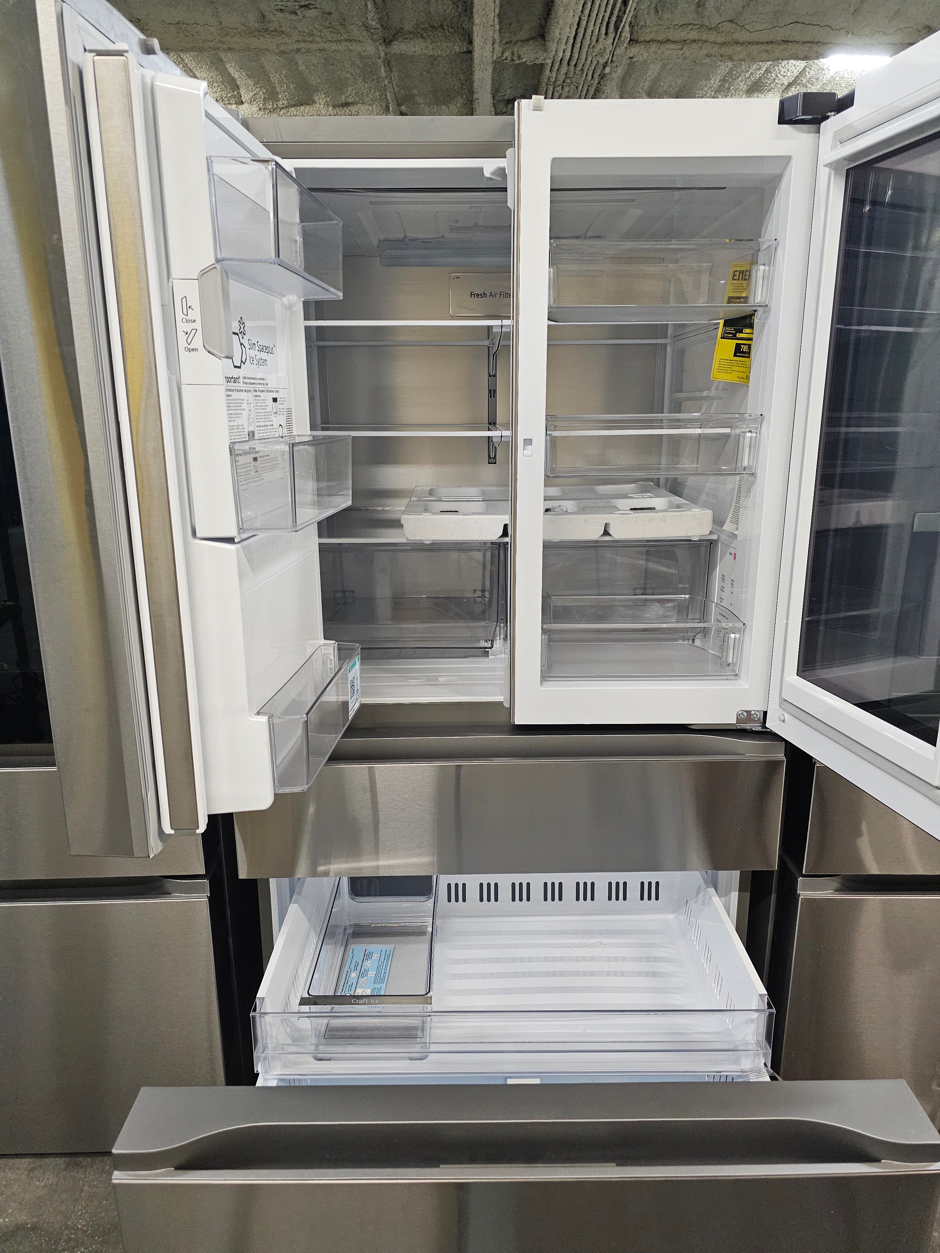 LG 29 cu. ft. SMART MyColor InstaView 4-Door French Door Refrigerator in Stainless Steel