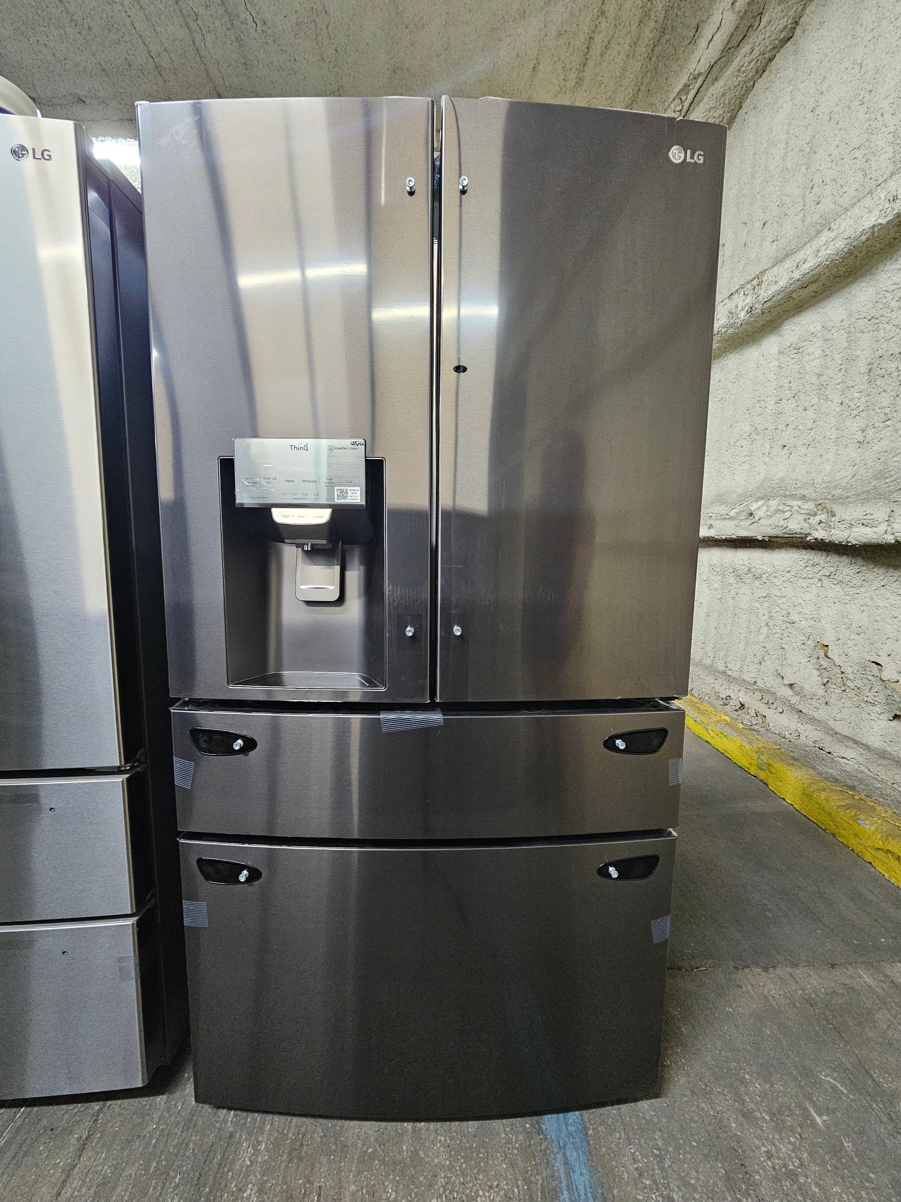 LG 29.5 Cu. Ft. 4-Door French Door-in-Door Smart Refrigerator with Craft Ice Black Stainless Steel