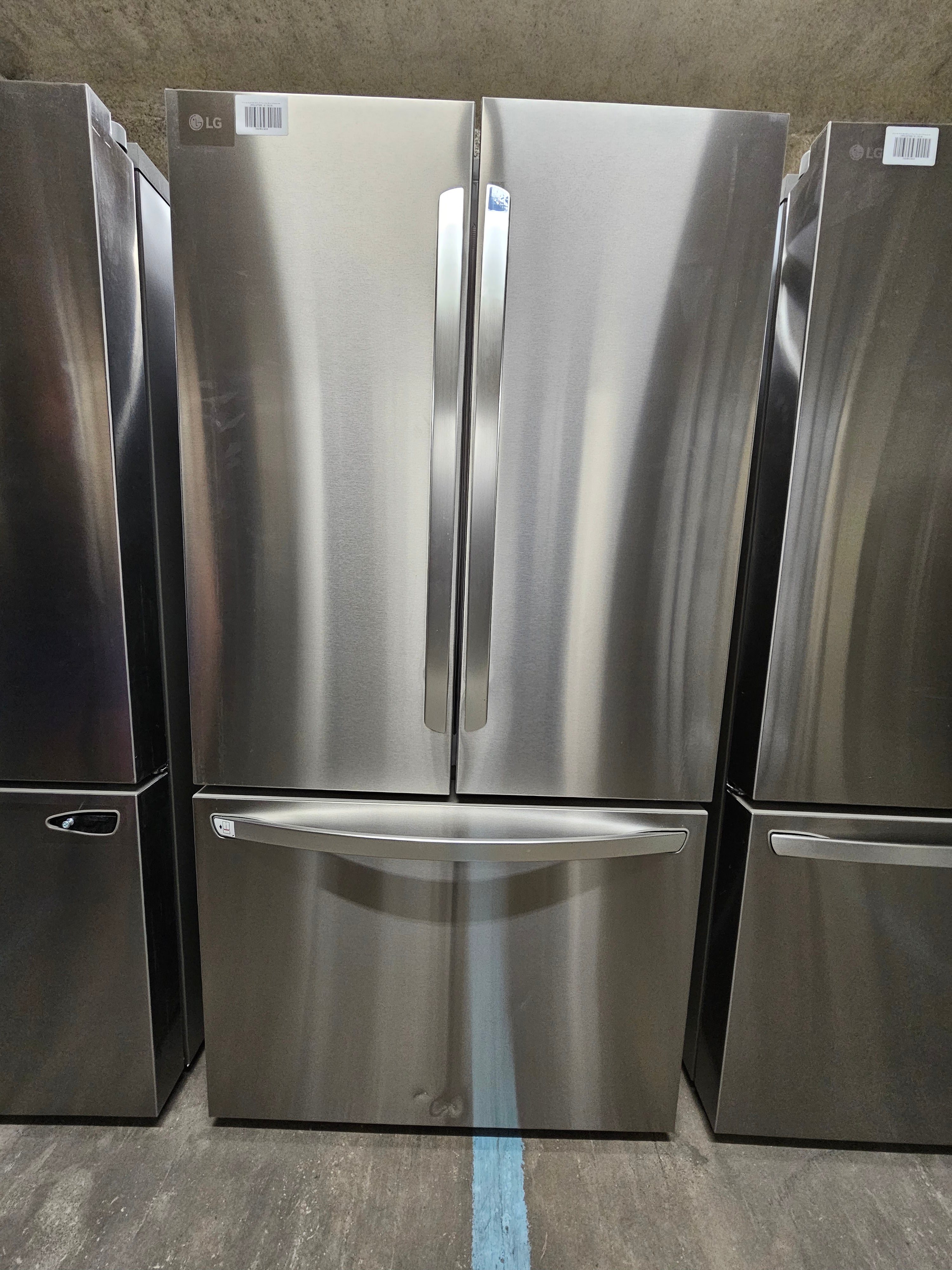 LG Counter-Depth MAX 26.5 Cu. Ft. French Door Smart Refrigerator with Internal Water Stainless Steel