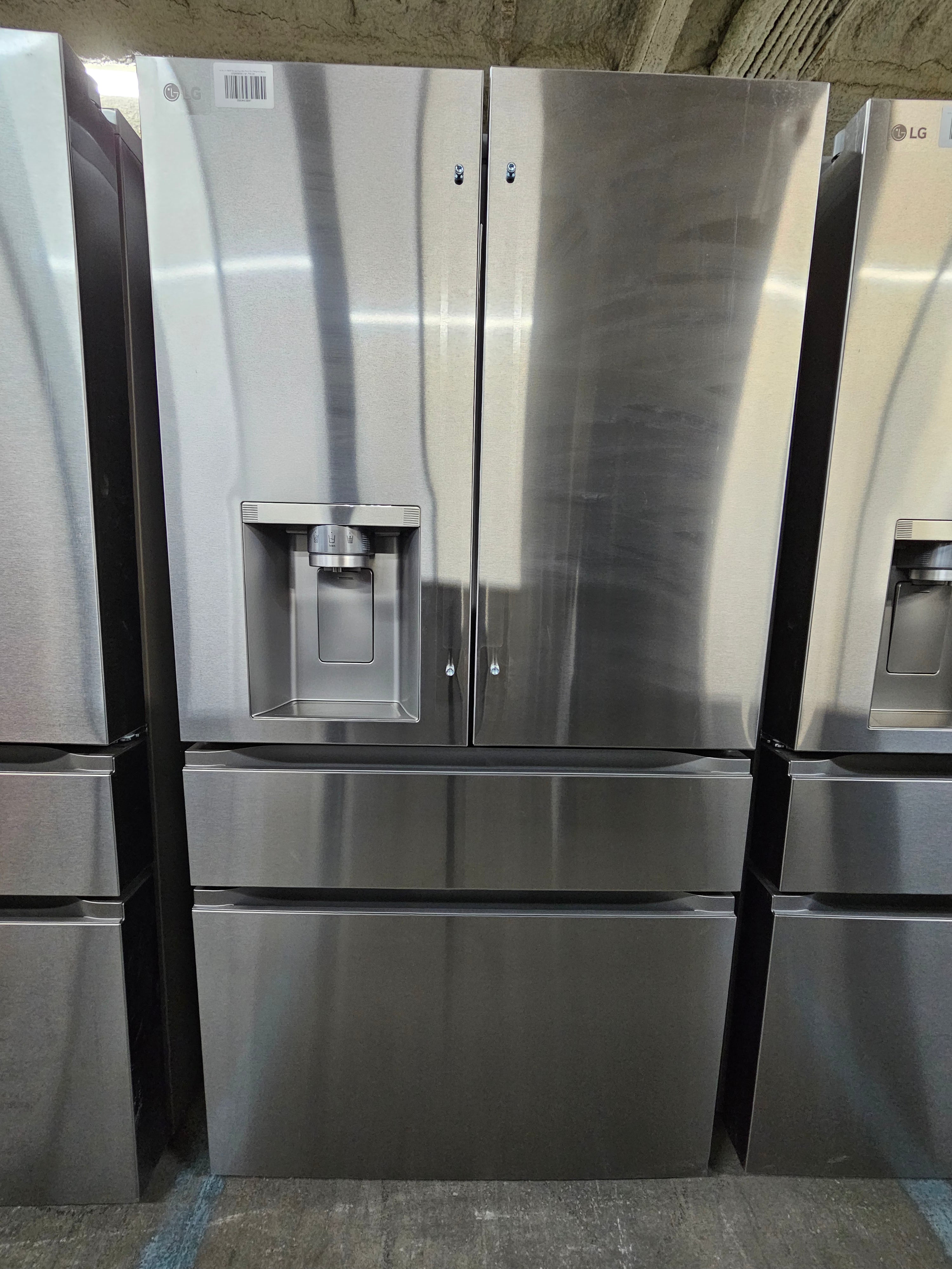 LG Counter Depth MAX 25.5 Cu. Ft. 3-Door Smart Refrigerator with InstaView Door-in-Door Stainless Steel