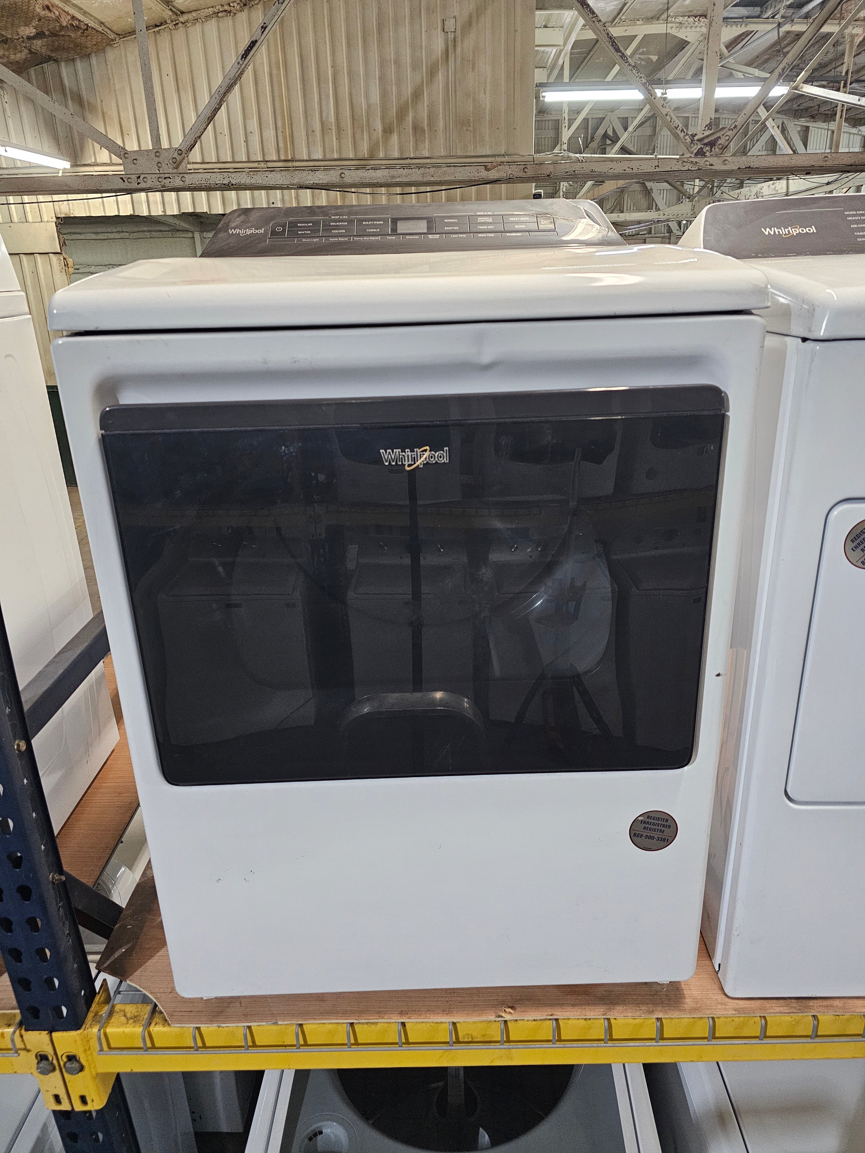 Whirlpool 7.4 cu. ft. White Front Load Electric Dryer with AccuDry System