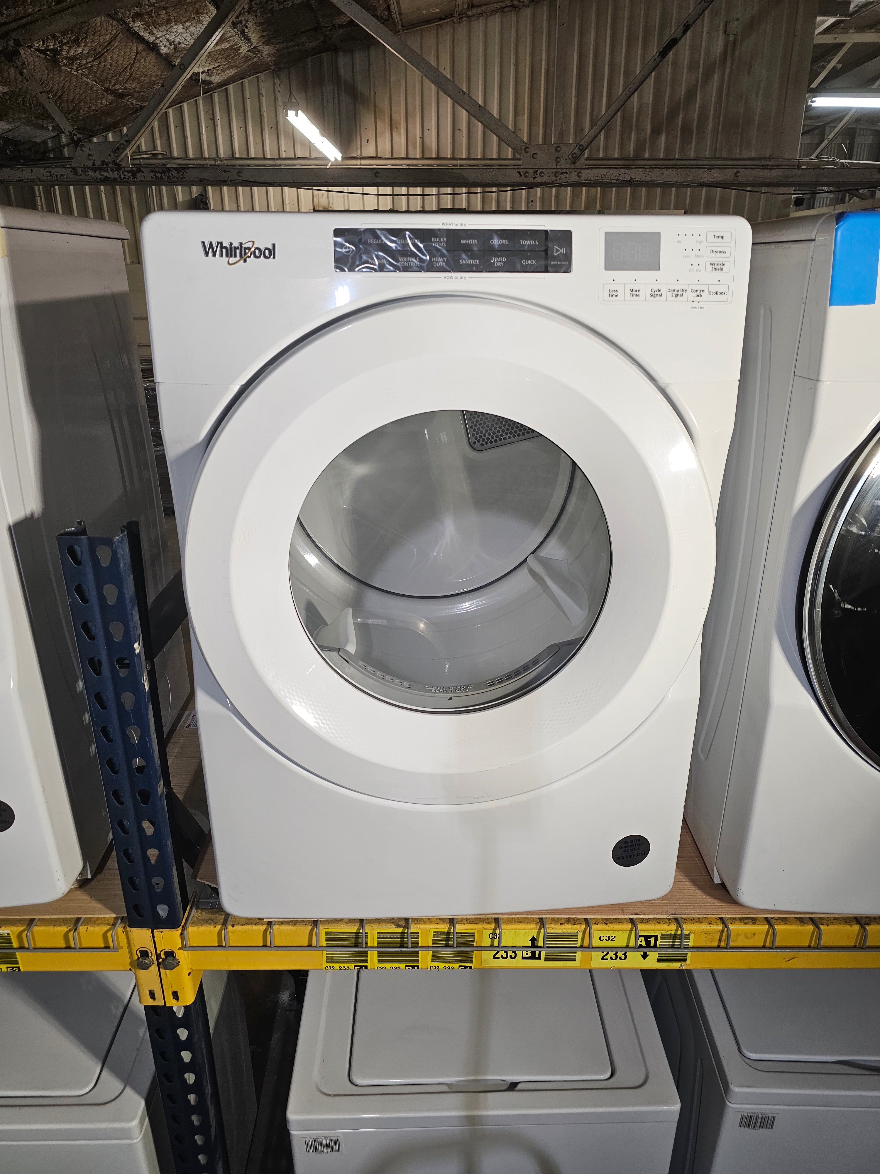 Whirlpool 7.4 cu. ft. Dryer in White with Intuitive Touch Controls, ENERGY STAR