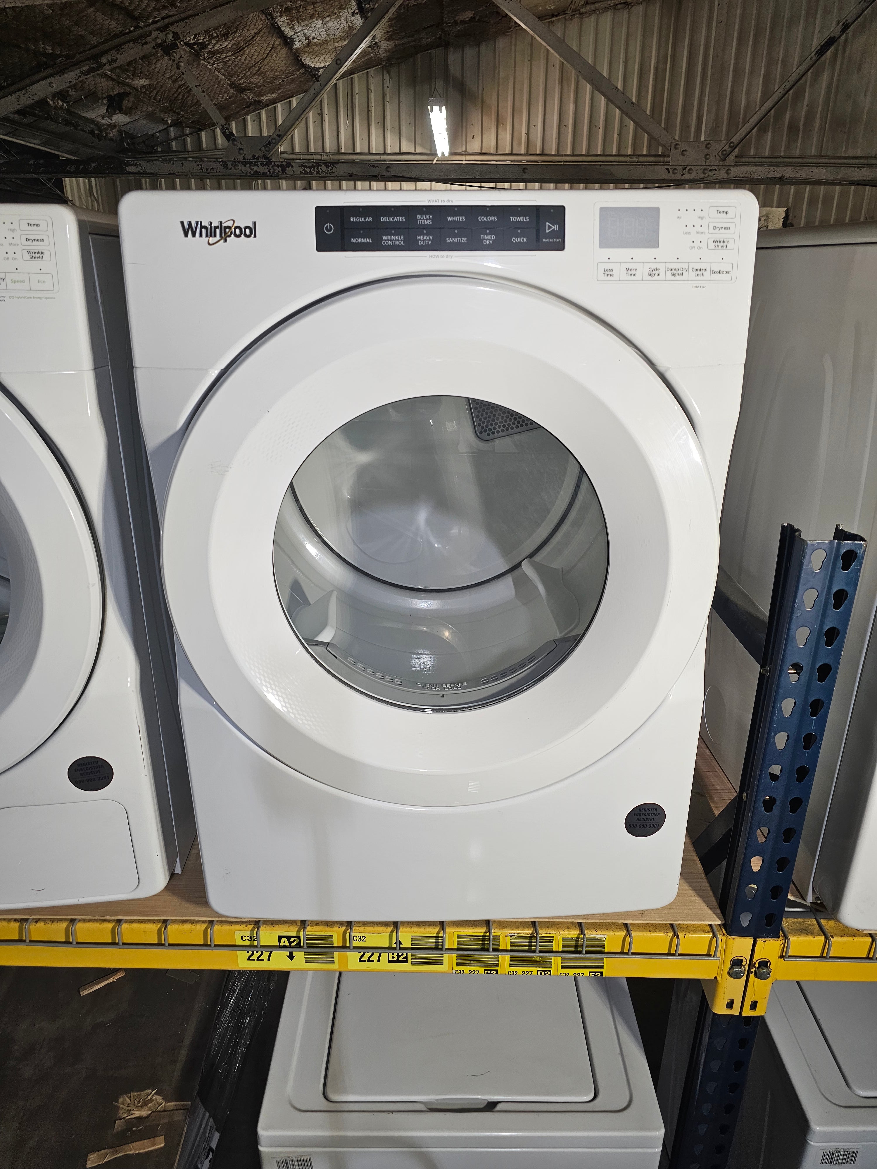 Whirlpool 7.4 cu. ft. Dryer in White with Intuitive Touch Controls, ENERGY STAR