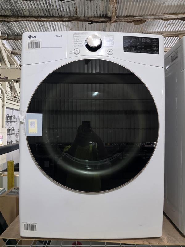 LG 7.4 cu. ft. Smart Front Load Gas Dryer (White)