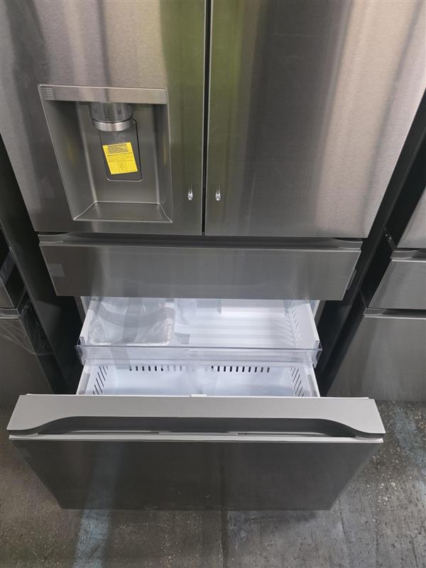 LG 25 cu. ft. Smart Counter-Depth MAX™ 4-Door French Door Refrigerator with Full-Convert Drawer - Stainless