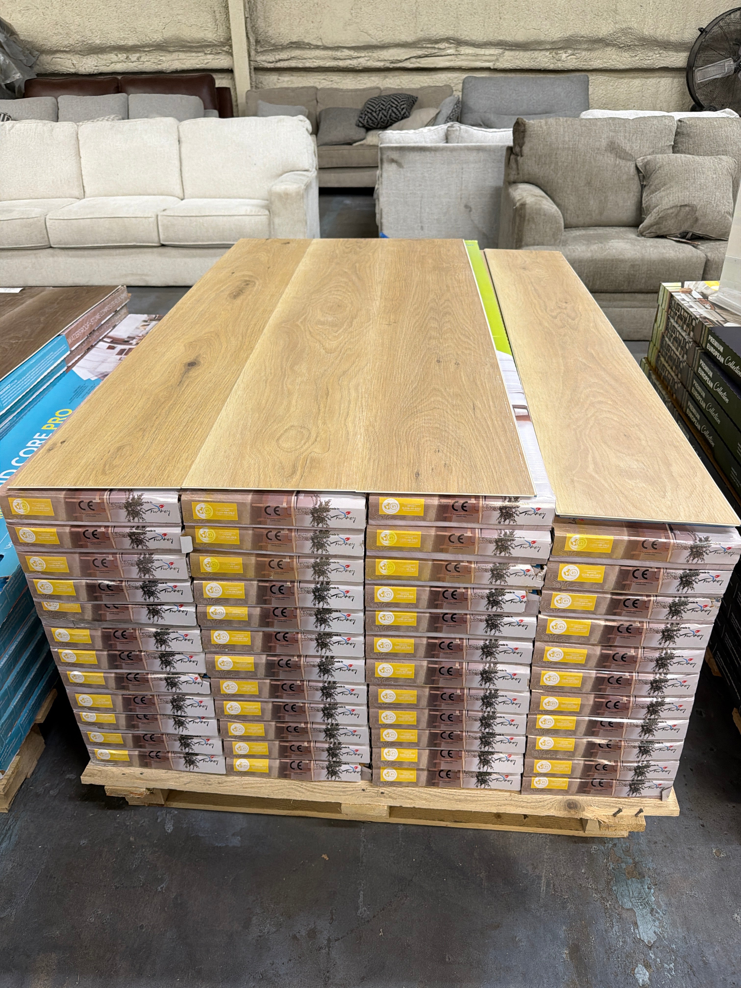9”x60” Natural Birch SPC Rigid Core Vinyl Plank Flooring