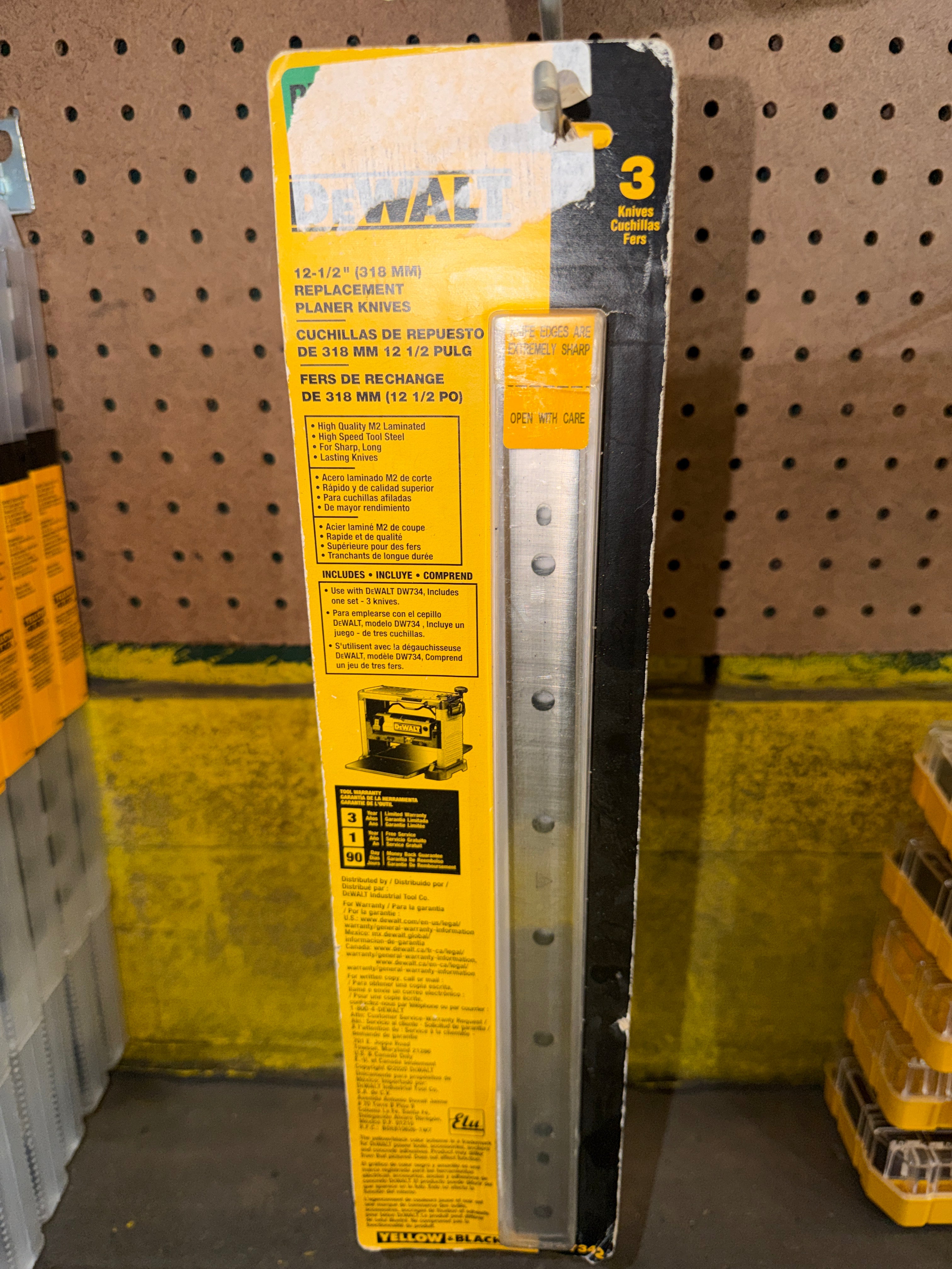 DeWalt DW7342 12-1/2 in Replacement Planer Knives
