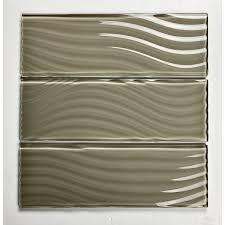 Earthy Sands Wave Glass Back Splash