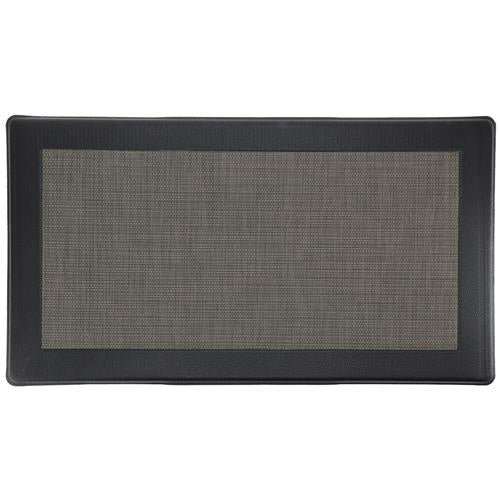 Comfort Kitchen Mat Gray Faux Leather 20x36
