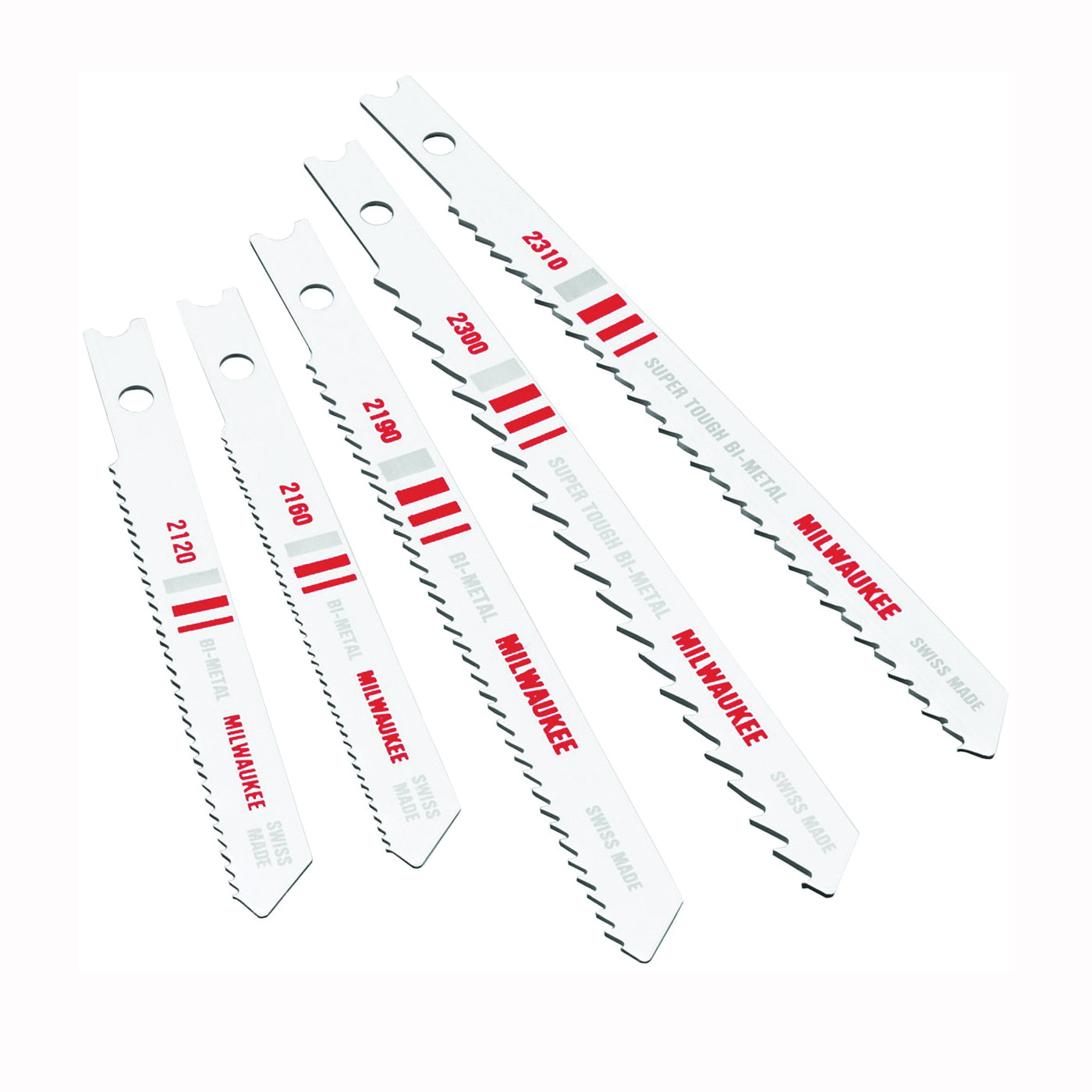 Milwaukee 5-Piece Bi-Metal Jig Saw Blade Set for Boats