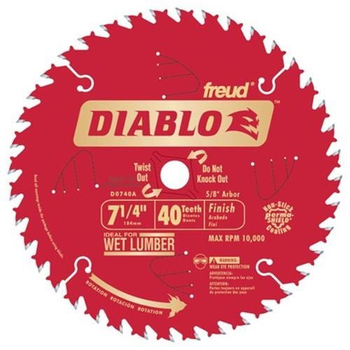 Diablo 7-1/4 in 40 Tooth Finish Saw Blade 5/8 in Dia.