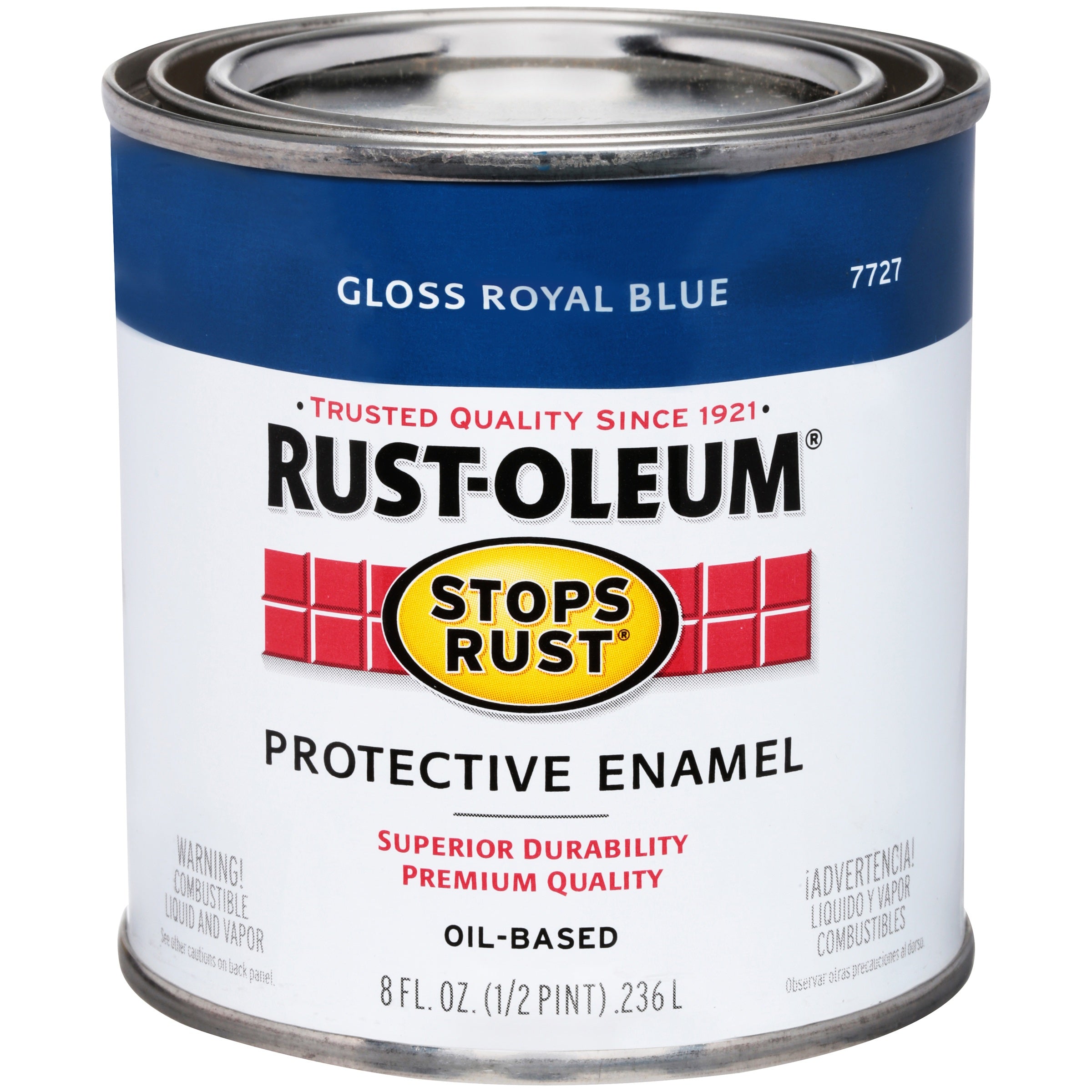 RUST-OLEUM Stops Rust Gloss Royal Blue Paint 8 oz