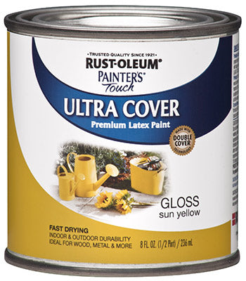 RUST-OLEUM Sun Yellow Multi-Purpose Paint, 8 Fl Oz