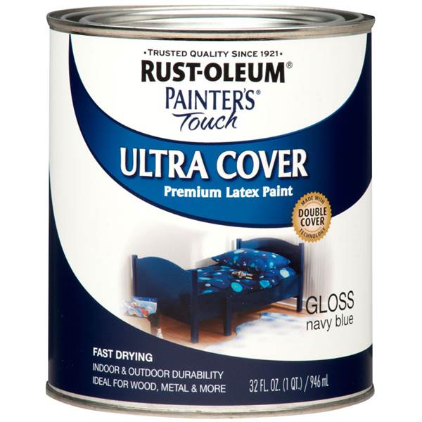 Rust-Oleum Gloss Navy Blue Acrylic Paint, 1 Qt
