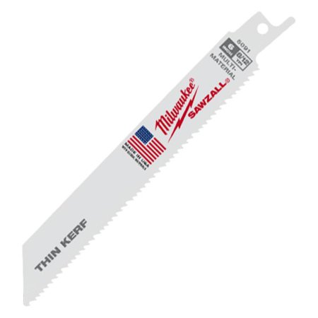 Milwaukee Tool Sawzall Blades 6-12 TPI, 1ct Pack of 5