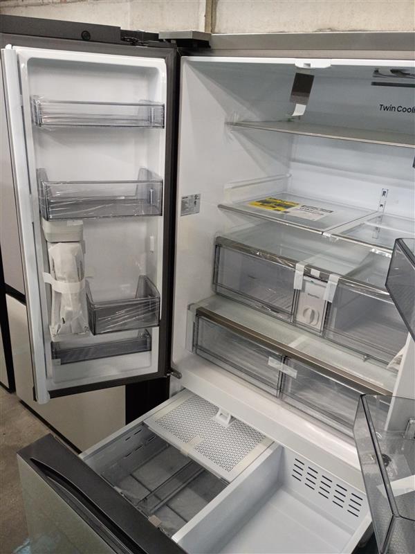 Bespoke 30 cu. ft. Standard Depth 3-Door French Door Smart Refrigerator with Beverage Center