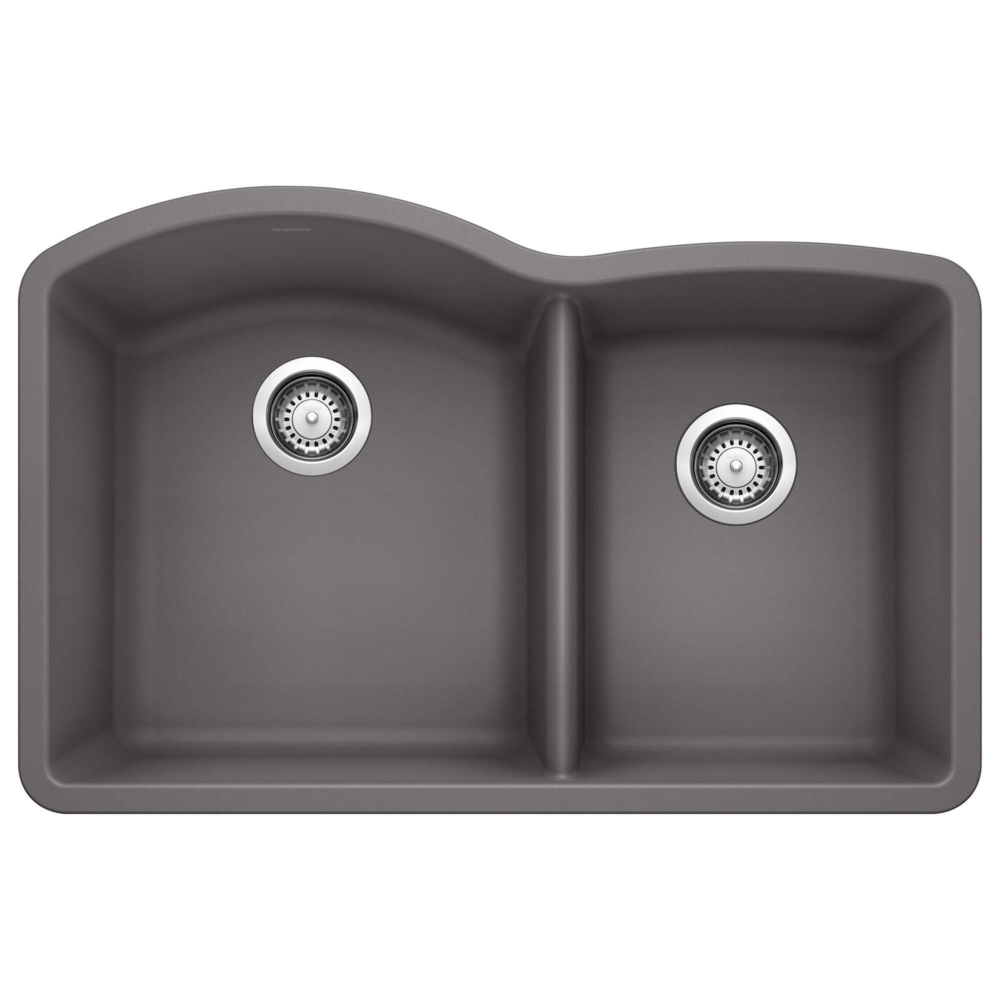 BLANCO Diamond 32" Double Basin Undermount Sink 1.75 Cinder