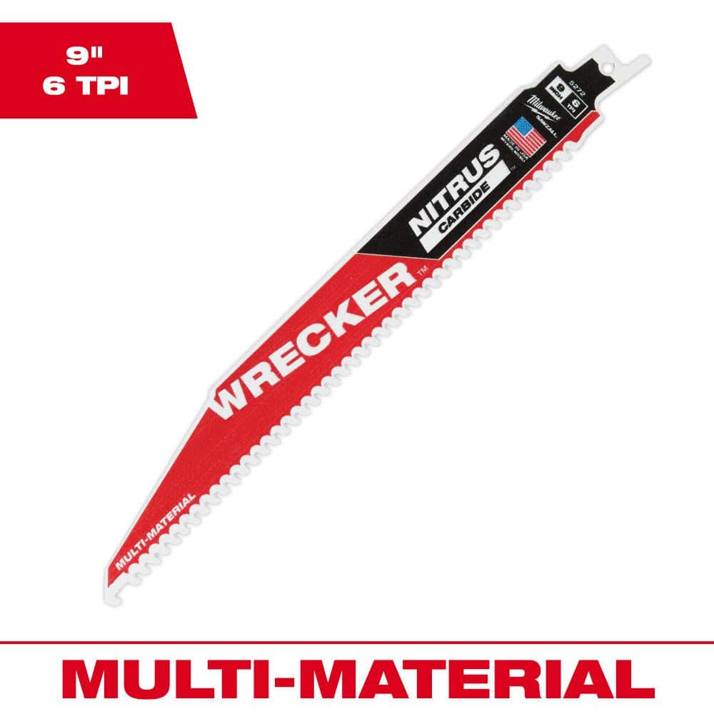 Milwaukee 9" Wrecker with Nitrus Carbide for Boats