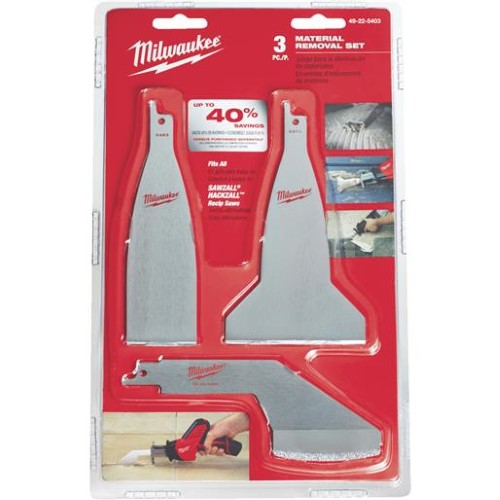 Milwaukee SAWZALL Blade Set 3-Piece for Boats