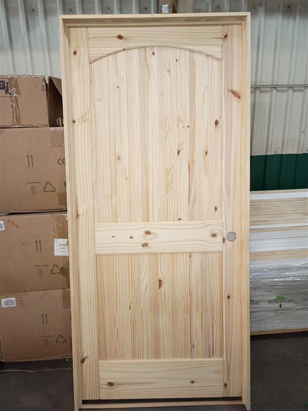 28in pre-hung solid pine door left swing