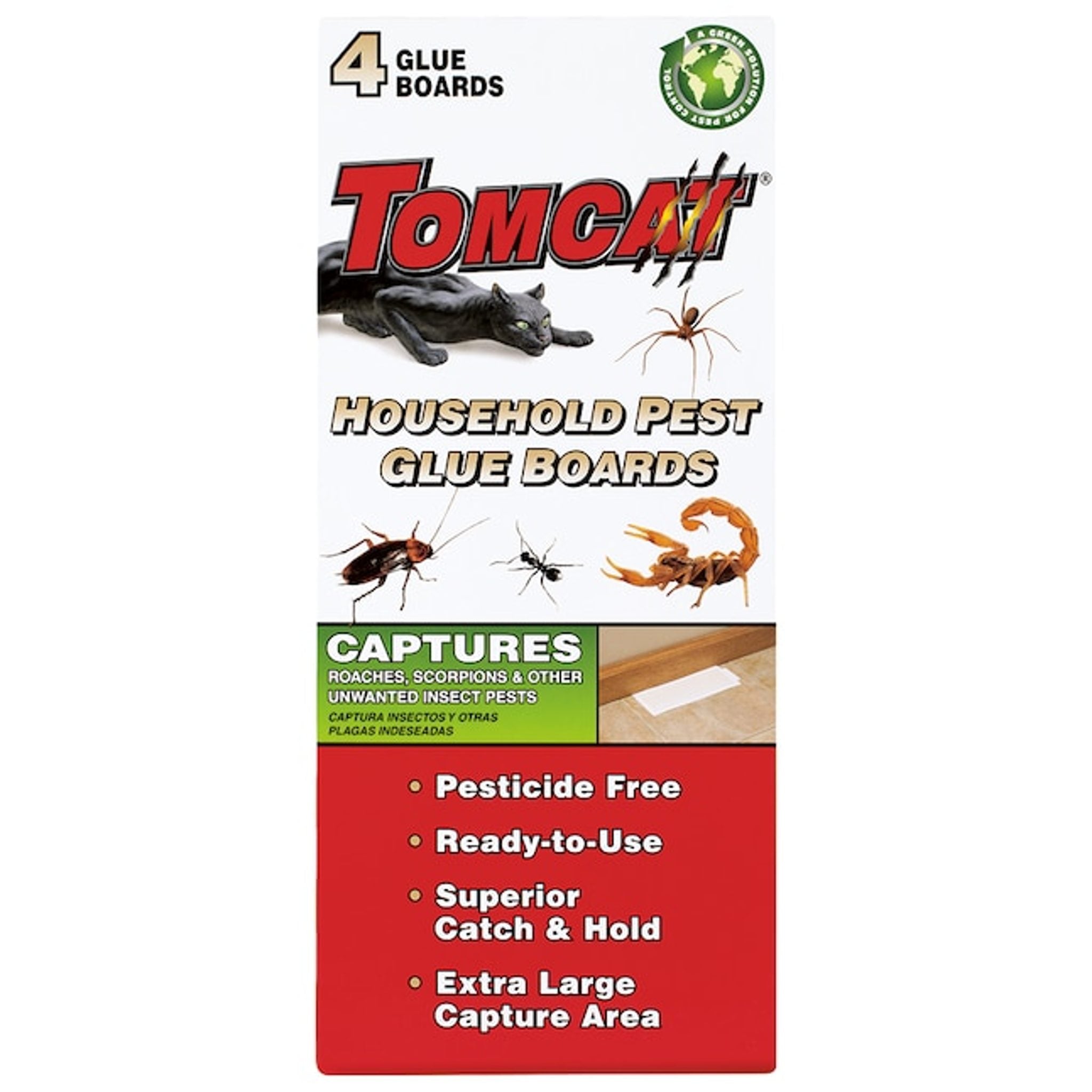 Tomcat Pest Glue Board, 4 Pack