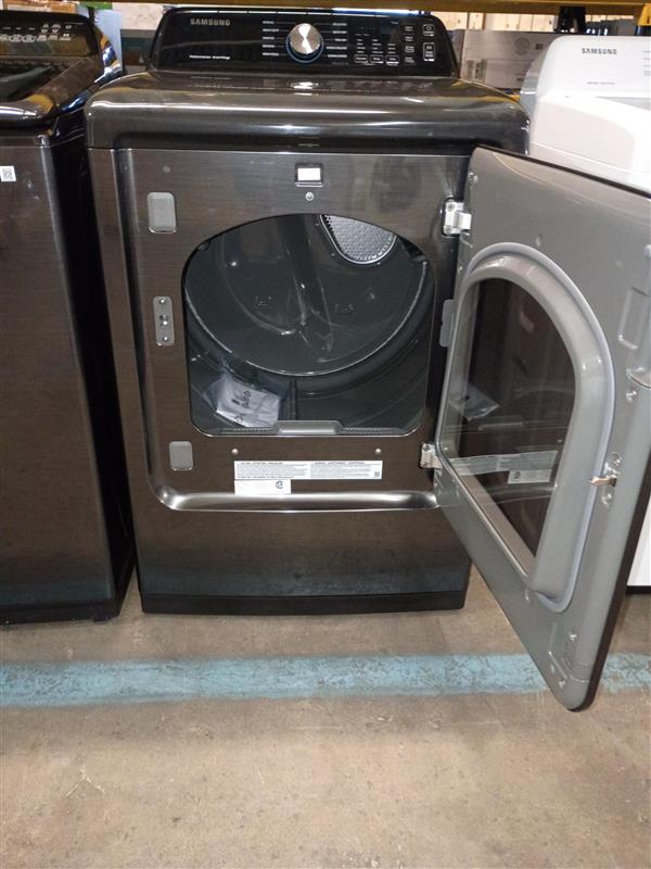 7.4 cu. ft. Vented Front Load Smart Electric Dryer in Brushed Black with Sensor Dry