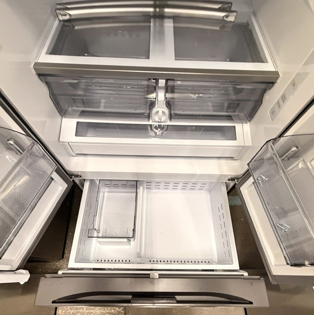 Samsung 32 cu. ft. Standard Depth Mega Capacity 3-Door French Door Refrigerator in Stainless Steel with Auto Ice Maker