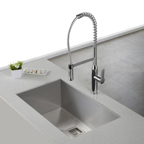 Kraus KHU32 Pax 31-1/2" Stainless Steel Kitchen Sink Single basin