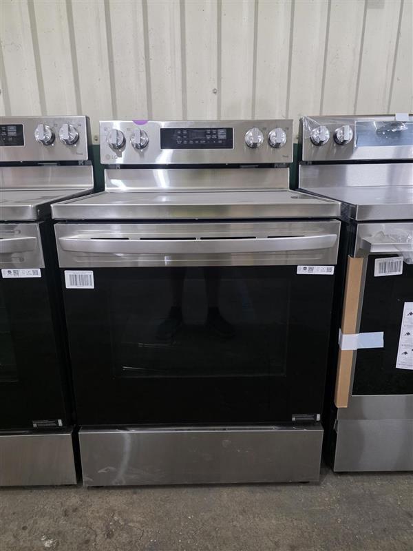 LG 30" 6.3 cu. ft. Smart Wi-Fi Fan Convection Electric Range (Stainless Steel)