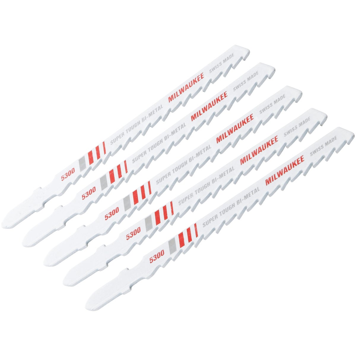 Milwaukee 4" Jig Saw Blades 6TPI Bi-Metal, Pack of 5